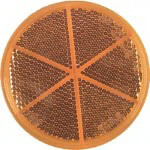 Round Quick Mount Amber Reflector