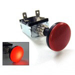Universal 12v 30-Amp Push-Pull Switch with Red Light