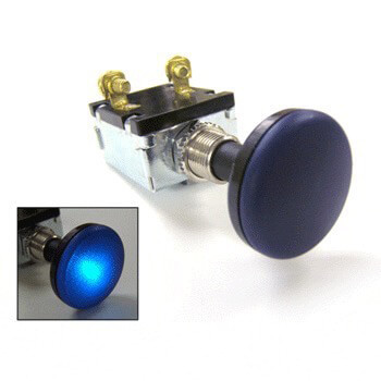 BuggiesUnlimited.com; 12v 30-Amp Push Pull Switch with Blue Light