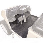 2004-Up Club Car Precedent - Gray Diamond-Plate Floor Mat