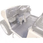 1994-13 EZGO TXT - Gray Rubber Diamond Plate Floor Mat Cover