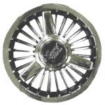 8" Chrome Turbine with Tri-Spoke