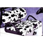 2004-Up Club Car Precedent - Acrylic Cow Pattern Seat Cover