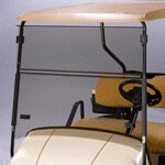 EZGO Express S4-L4 - Red Dot Tinted Folding Windshield
