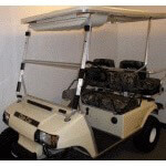 2000-Up Club Car DS - Red Dot 56 Inch White Hard Top