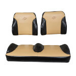 2004-11 Club Car Precedent - Suite Seats Black and Tan  Seat Kit