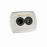 White In-Dash 12-Volt / USB Power Ports (Universal Fit)