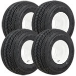 Set of (4) 18x8.5-8 Kenda Hole N One Tires