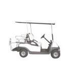 1982-99 Club Car DS - Red Dot 80 Inch White Hard Top