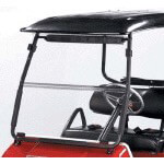1982-99 Club Car DS - Red Dot Clear Folding Windshield