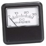 36-Volt /  30-Amp Club Car Lester Corner-Mount Ammeter (Fits 1982-Up)