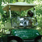 Clear Yamaha Impact-Resistant Folding Windshield (Models G8)