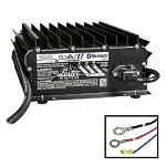 Lester Battery Charger - 1050W 24/ 36/ 48V, 5/ 16-in Ring Terminals with QD Lockout, 6 Ft.