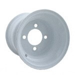 GTW Steel White Centered Wheel - 10 Inch