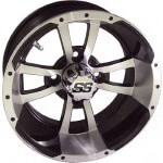 10x7 Machined-Black SS Storm Trooper Wheel (3:4 Offset)