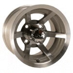 10x7 Machined Silver Evader Wheel (3:4 Offset)