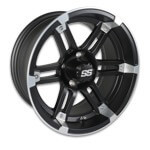 14x7 Machined / Black Barracuda Wheel (3:4 Offset)