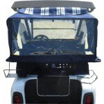 2005-Up Club Car DS - Red Dot Black with Burgundy Black and White Club Protector