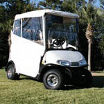 1982-99 Club Car DS 2-Passenger - RedDot Tampa G White 3-Sided Over-the-Top Enclosure