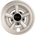 8" Silver Metallic "SS" Wheel Cover