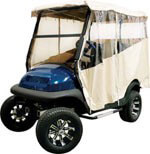 2014-Up Club Car Carryall 500 - Red Dot 3-Sided Ivory Over-The-Top Soft Enclosure