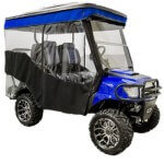1996-13 EZGO TXT - Red Dot 3-Sided White Soft Enclosure for Triple Track 84 Inch Hard Top