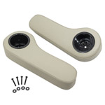 Set of (2) Yamaha Stone Beige Rear Seat Armrest Cushion Set with Cupholders (Models G1-G29/ DRIVE)