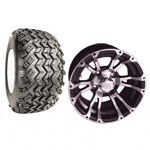 Set Of (4) 12" Typhoon Wheels & A/ T Tires (Lift Required)