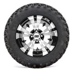 GTW Vampire 12 in Wheels with 22x11-12 Sahara Classic All-Terrain Tires - Set of 4