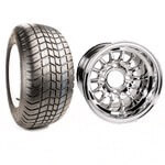 Set Of (4) 10" Medusa Wheels On Lo-profile Tires (No Lift Required)