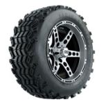 Set of (4) 14 inch Dominator Wheels on All-Terrain Tires (Lift Required)
