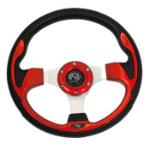 GTW 12.5 Inch Red Steering Wheel