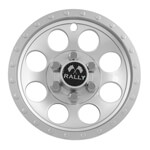 Silver Metallic Rally Wheel Cover - 10 Inch