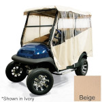 2008-Up EZGO RXV w/  80" OEM Factory Top - RedDot Beige 3-Sided Over-The-Top Enclosure
