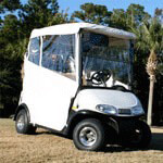 2008-Up EZGO RXV - 3-Sided White Over-The-Top Soft Enclosure