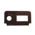 E-Z-GO Key Switch Decal W/ State-of-Charge Meter Without Lights (Fits 1994-Up)