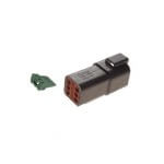 Club Car 6-Pin Receptacle / Wedge Lock (Fits 1982-Up)