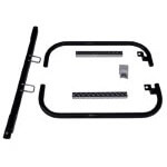 Jake's Black E-Z-GO RXV Nerf Bar Set (Fits 2008-Up)