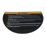 E-Z-GO RXV Steering Wheel Warning Decal (Fits 2008-Up)