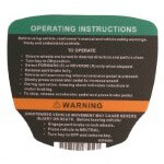2012-Up Club Car Precedent Electric - Operating Instructions Decal