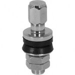 Bolt-On Chrome Valve Stem w/ Cap (Universal Fit)