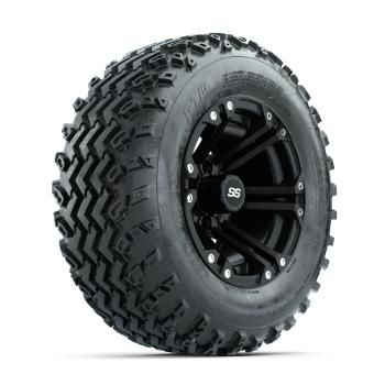 BuggiesUnlimited.com; GTW Specter Matte Black 12 in Wheels with 23x10.00-12 Rogue All Terrain Tires – Set of 4