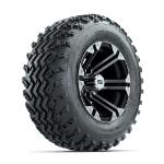 GTW Specter Machined/ Black 12 in Wheels with 23x10.00-12 Rogue All Terrain Tires – Set of 4