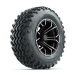 GTW Spyder Bronze/ Matte Black 12 in Wheels with 23x10.00-12 Rogue All Terrain Tires – Set of 4