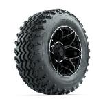 GTW Stellar Machined/ Black 12 in Wheels with 23x10.00-12 Rogue All Terrain Tires – Set of 4