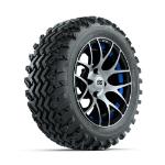 GTW Pursuit Blue 14 in Wheels with 23x10.00-14 Rogue All Terrain Tires – Set of 4