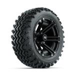 GTW Specter Matte Black 14 in Wheels with 23x10.00-14 Rogue All Terrain Tires – Set of 4