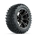 GTW Spyder Bronze/ Matte Black 14 in Wheels with 23x10.00-14 Rogue All Terrain Tires – Set of 4