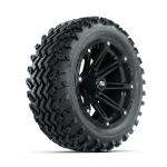 GTW Element Black 14 in Wheels with 23x10.00-14 Rogue All Terrain Tires – Set of 4