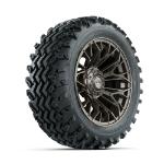 GTW Stellar Matte Bronze 14 in Wheels with 23x10.00-14 Rogue All Terrain Tires – Set of 4
